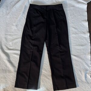 Eileen Fisher Classic Black Stretch Chino Pants, Size Small, NWOT, Cotton